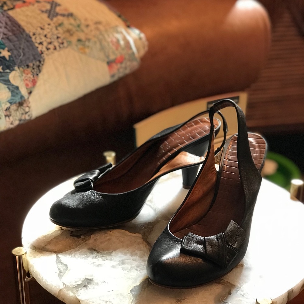 Chie Mihara sling back heels